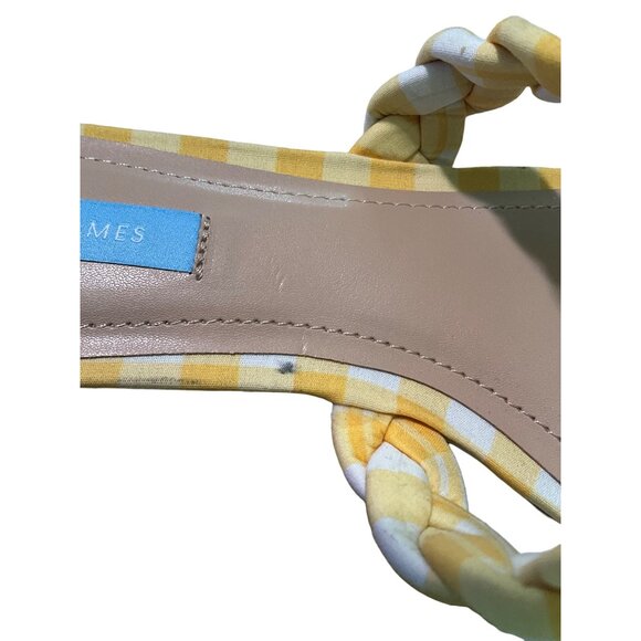 Draper James Yellow Gingham Stella Shoes Sandals Women's Size 9 - Picture 4 of 8